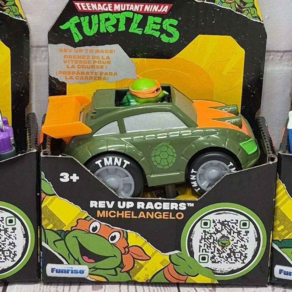 Teenage Mutant Ninja Turtles Rev Up Racers‎ Complete Set Of 4, Sealed New